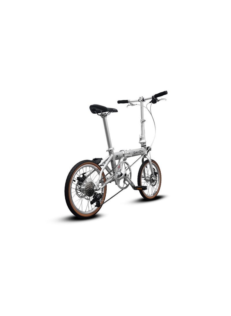 Dahon K9 16" Silver Folding Bike | 9-Speed Shimano Gear, Lightweight Dalloy Aluminum Frame | 16 inch - Image 3